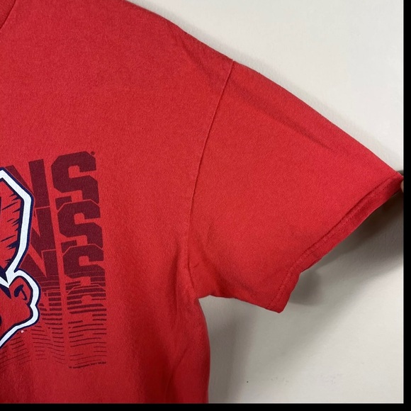 Cleveland Indians Chief Wahoo AL Red TShirt Sz M MLB Genuine Merchandise - Picture 4 of 8